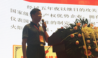 虹潤公司董事長林善平在2017年儀器儀表產業(yè)發(fā)展峰會作專題報告