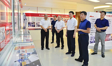 福建省人大常委會(huì)黨組書記、副主任張廣敏蒞臨虹潤(rùn)公司調(diào)研指導(dǎo)