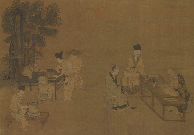 重拾“圍爐煮茶”文化，一起看看故宮藏畫里的“圍爐煮茶”[精制鋼圍爐茶桌](圖2)