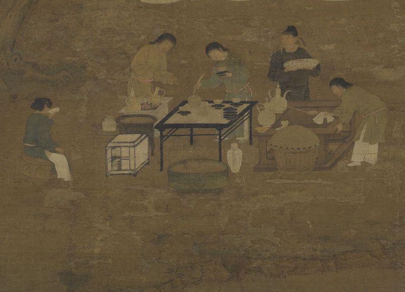 重拾“圍爐煮茶”文化，一起看看故宮藏畫里的“圍爐煮茶”[精制鋼圍爐茶桌](圖6)